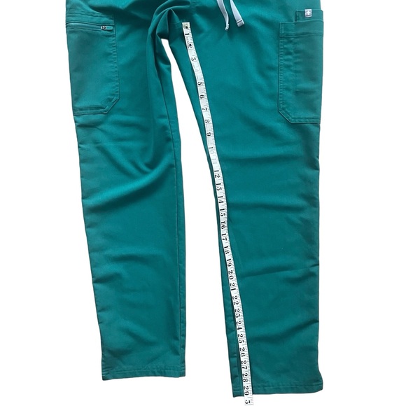 FIGS Yola Skinny Straight Leg Scrub Pants Jade Green - Picture 6 of 8